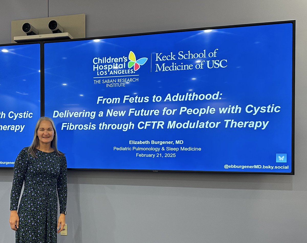 Elizabeth B Burgener (@ebburgenermd) on Twitter photo I had a great time telling the incredible story of CFTR modulators at <a href="/ChildrensLA/">Children's Hospital LA</a> grand rounds today! Including our experience using CFTR modulators in utero to prevent complications of cystic fibrosis!! I had a great time telling the incredible story of CFTR modulators at <a href="/ChildrensLA/">Children's Hospital LA</a> grand rounds today! Including our experience using CFTR modulators in utero to prevent complications of cystic fibrosis!!