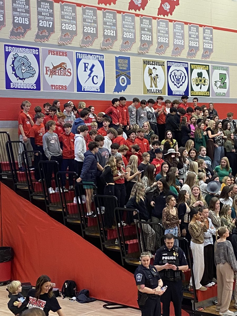 Fishers Boys Soccer here to support <a href="/FishersHoops/">Fishers Boys Basketball</a> ! Let’s go Tigers!