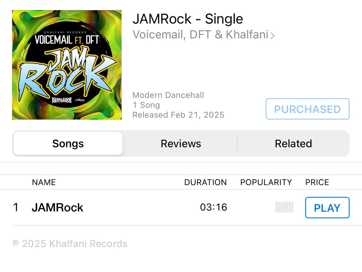 I Just Bought My Favorite Group <a href="/VOICEMAILMUSIC/">Voicemail Music</a> New Song Jamrock On ITunes . Salute <a href="/Qraigvoicemail/">Q jackson</a> <a href="/Kevynvoicemail/">KevynV</a>