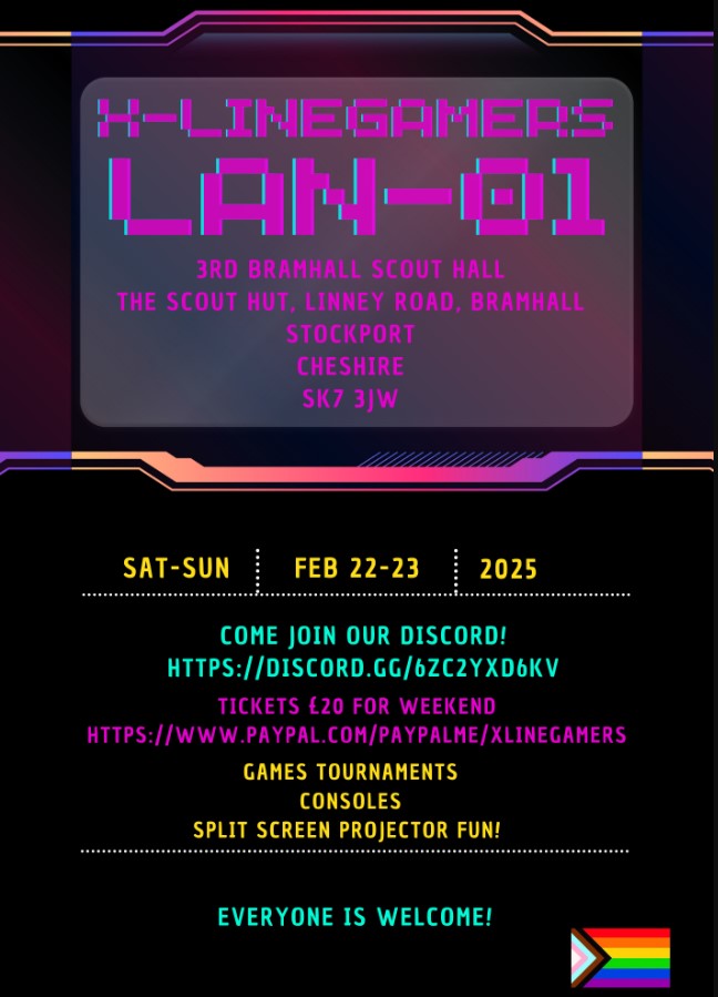 The day has finally  arrived for first XlineGamers Lan join me @ discord.gg/6Zc2yXd6kV and spaces are still available  at xlinegamers.com  #xlinegamers