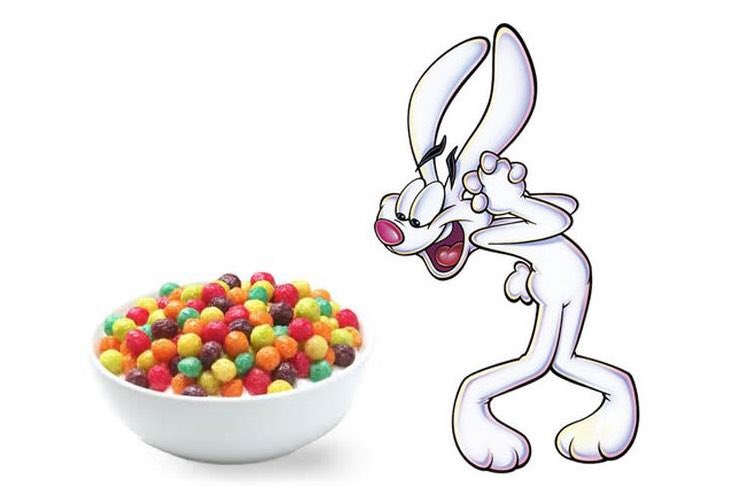 TheDittel's tweet photo. The #TrixRabbit was always chasing the cereal and #TheNoid was always trying to get some #Dominos pizza. Maybe they should have tried a whole #StrangersOnATrain deal 🥣 🍕 https://t.co/TIfQ8qRPWa