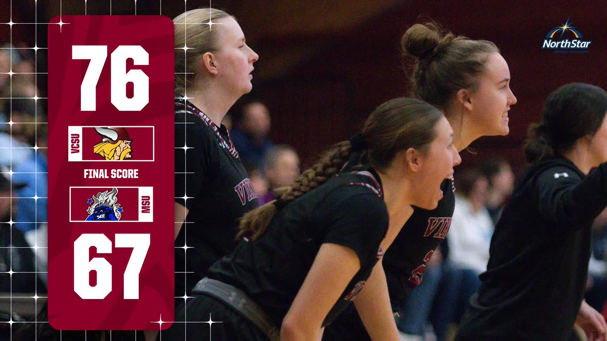 🏀 What a WIN going into the NSAA Postseason!
FINAL: VCSU 76, Mayville 67

Four Vikings score in double figures tonight led by a season-high 29 points from JayCee Richter!