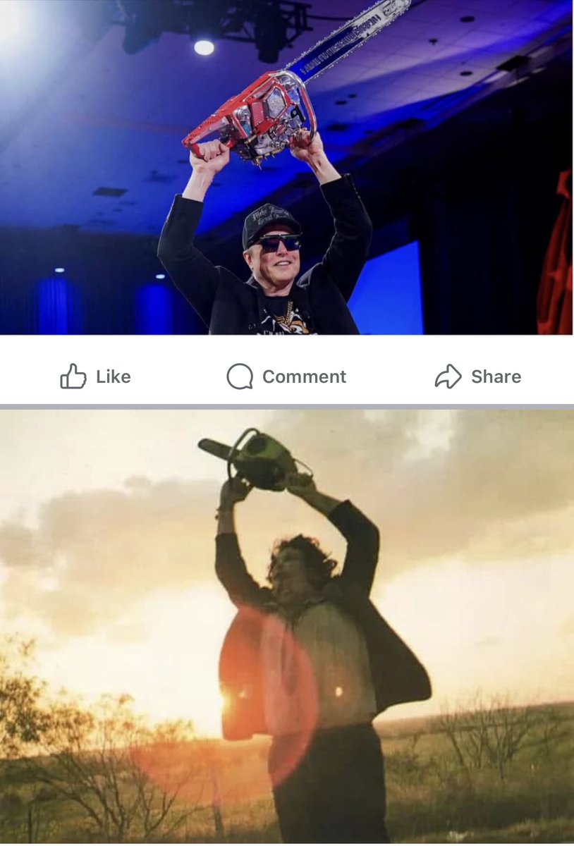 Elmo is more evil than #Leatherface. 1. Leatherface is not real, bur Elmo is. 2. Leatherface only killed a few people, while Elmo is destroying lives by the tens of thousands. #FDT #muskrat