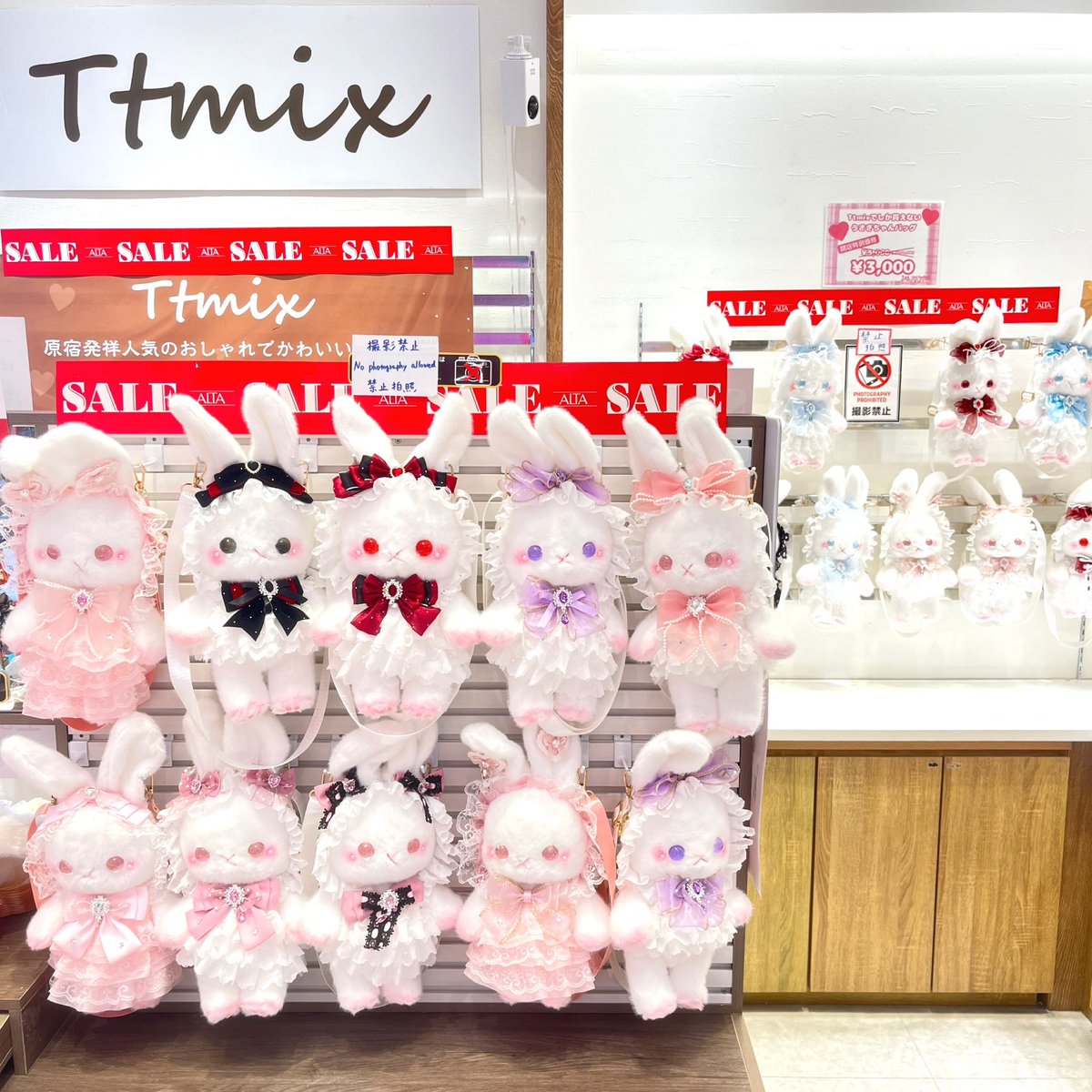 交渉中　タレ耳のうさぎちゃん❤︎Ttmix 原宿❤︎ぬいぐるみ キーホルダー 再入荷！たれ耳うさぎマスコットキーホルダー | TikTok