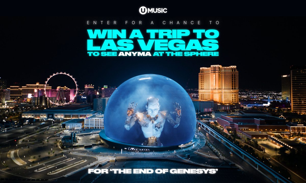 Happy Friday! Canadian Anyma fans.... Enter for a chance to win a trip to see Anyma at The End of Genesys in Las Vegas! For rules and how to enter &gt; see umusic.lnk.tt/anyma_ruleseng
Not sponsored, endorsed or administered by, or associated with, X. Good luck!! #anymathesphere