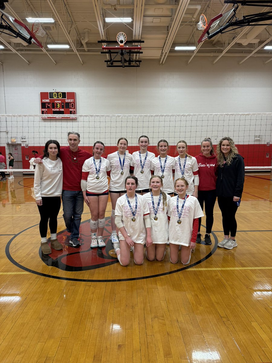 RedHawkVB's tweet image. First Round of Champs from St. Barnabas 7th and MHR 4th #FutureProgram 💗🏐