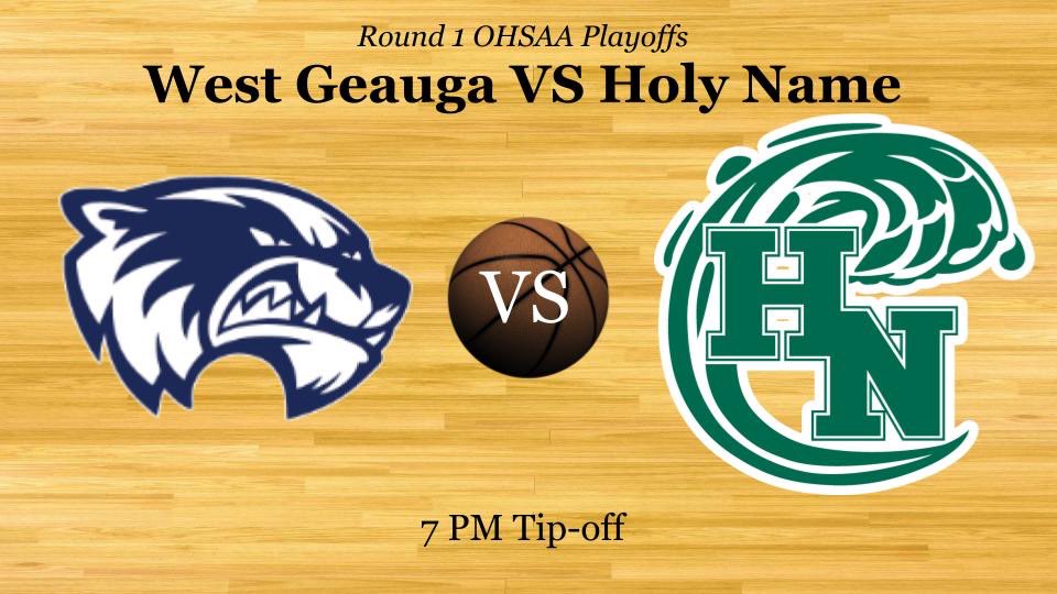 Holy Name falls to West Geauga 60-57 in one of the best game ever called by Holy Name broadcasting. You can watch the full game on Holy Name Athletics YouTube