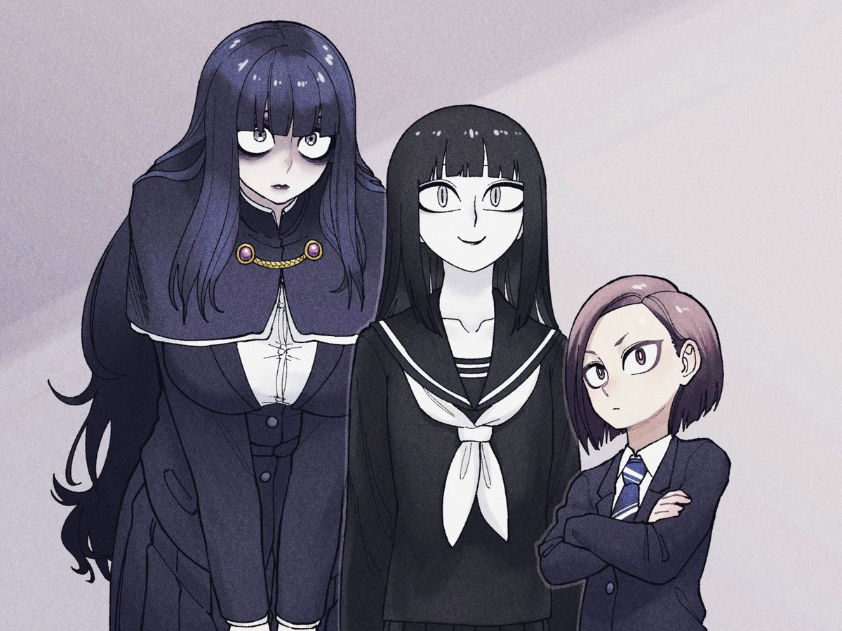 #三廻部学園美術部 
猫の日なので過去に描いた猫山再掲 