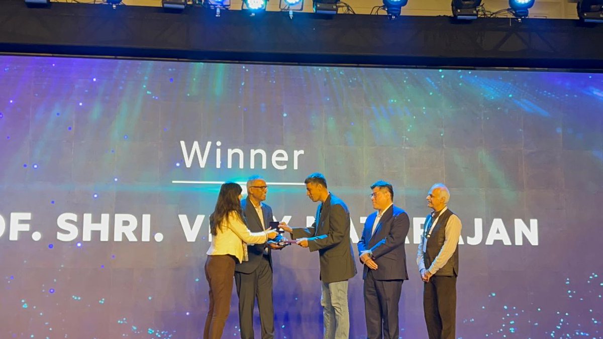 Many congratulations to Prof. Vijay Natarajan for winning the Dr. A.P.J. Abdul Kalam HPC award for 2025 under the category "R&amp;D in HPC Systems (Hardware and Software)"
