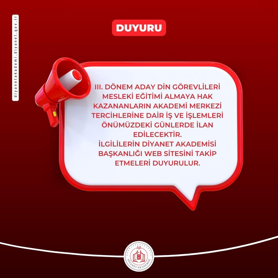 DİB-Diyanet Akademisi (@dibakademi) on Twitter photo 