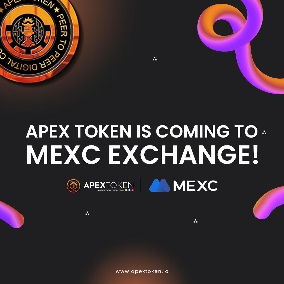 Exciting News! Apex Token is officially coming to MEXC Exchange! Get ready to trade and explore new possibilities. Stay tuned for more updates! 🔥 #ApexToken #MEXC #CryptoExchange #Blockchain