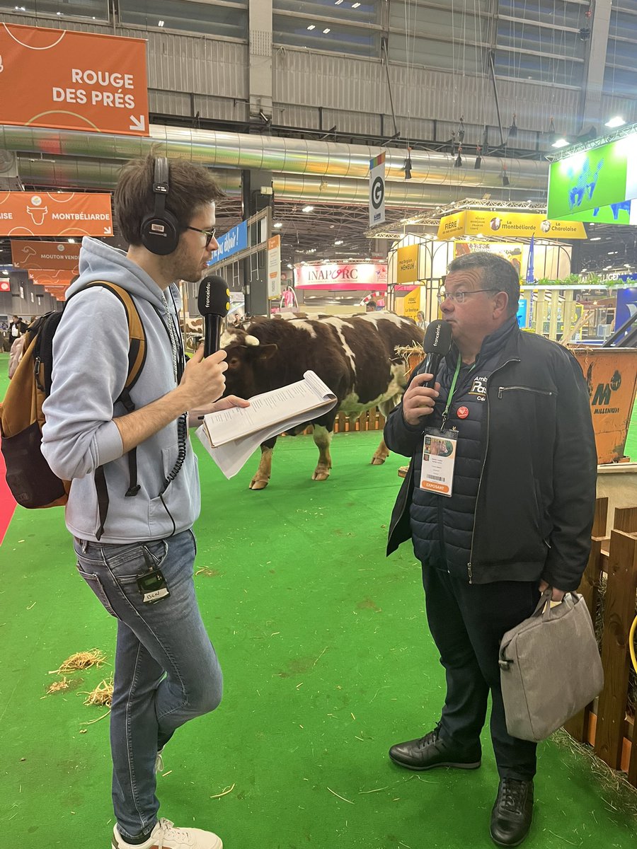 L’interview de <a href="/FrancoisArnoux/">Francois Arnoux</a> 🌾 menée par <a href="/BenjFontaine/">Benjamin Fontaine</a> en direct du <a href="/Salondelagri/">Salon International de l'Agriculture</a> sur l’antenne de <a href="/franceinfo/">franceinfo</a> 📻