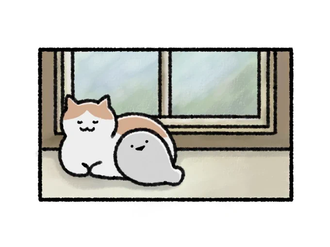 【再掲】猫とゆったりと過ごすばすぴす

#猫の日 