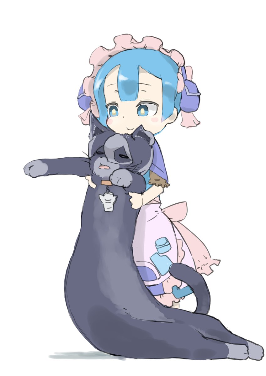 kiratyoujirou's tweet image. #メイドインアビス　#猫の日
ヲとむ氏のラフから
ニャーゼンとマルルクちゃん