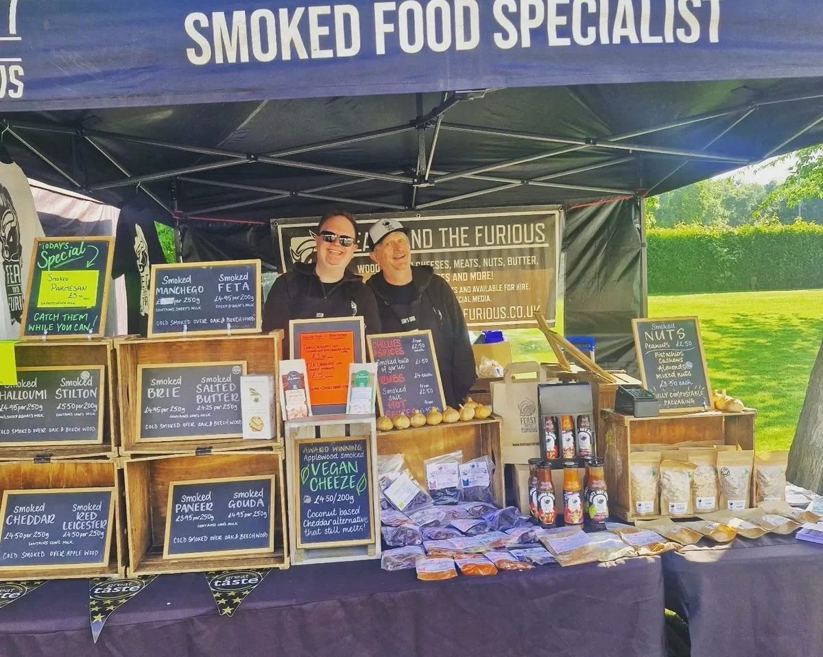 📍WEST BRIDGFORD - Farmers Market TODAY 8:30am-1:30pm - Come along and get some delicious smoked cheese 🧀 smoked nuts 🥜 smoked vegan cheeze 🌱 smoked butter 🧈 smoked salt 🧂 smoked garlic 🧄 chillies 🌶 hot sauces, smokey chocolate 🍫 hot/cold smoking equipment 🪵 and merch!