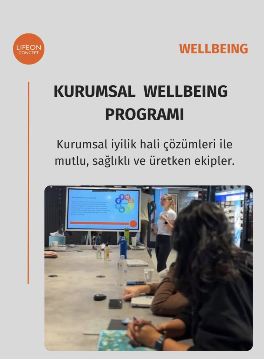 🔸 Mutlu, sağlıklı ve üretken ekipler için çalışıyoruz!

İş yerinde çalışanların fiziksel ve zihinsel sağlığını destekleyen Kurumsal Wellbeing Programlarımız, verimlilik ve bağlılık seviyesini artırıyor.

💡 Bu programlarla neler kazanabilirsiniz?

✅ Daha sağlıklı bir çalışma