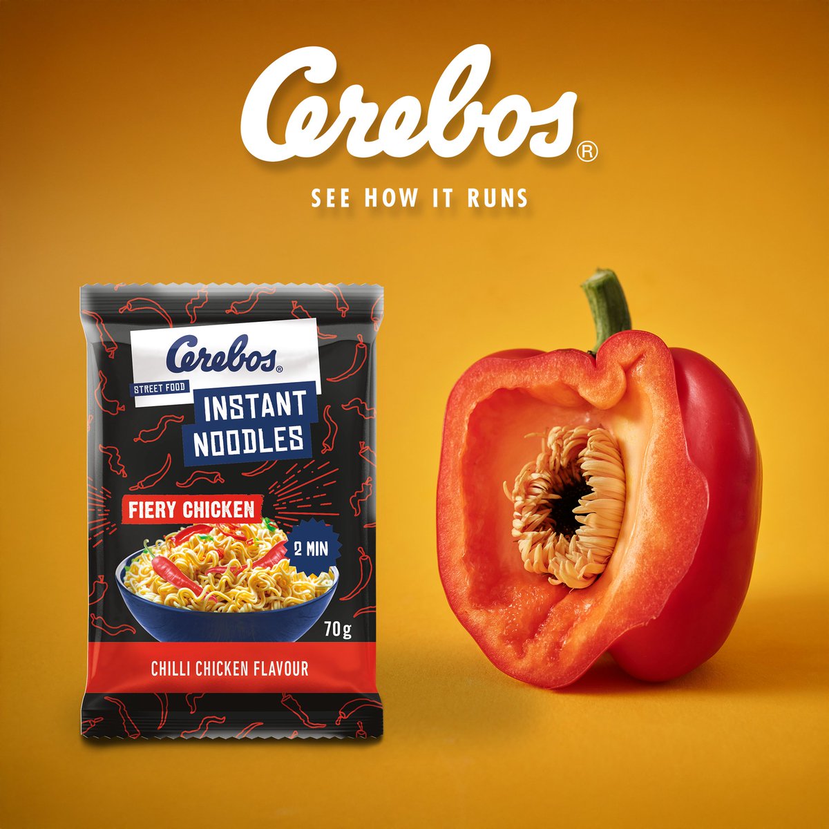 Cerebos_SA's tweet image. We hope that you are still keeping the &quot;LOVELY MEALS ALIVE&quot; with our Favourite Flavourful Fiery Chicken Noodles...

#Cerebos #SeeHowItRuns #MoreThanJustSalt  #CerebosNoodles #WeGotYou #MonthOfLove