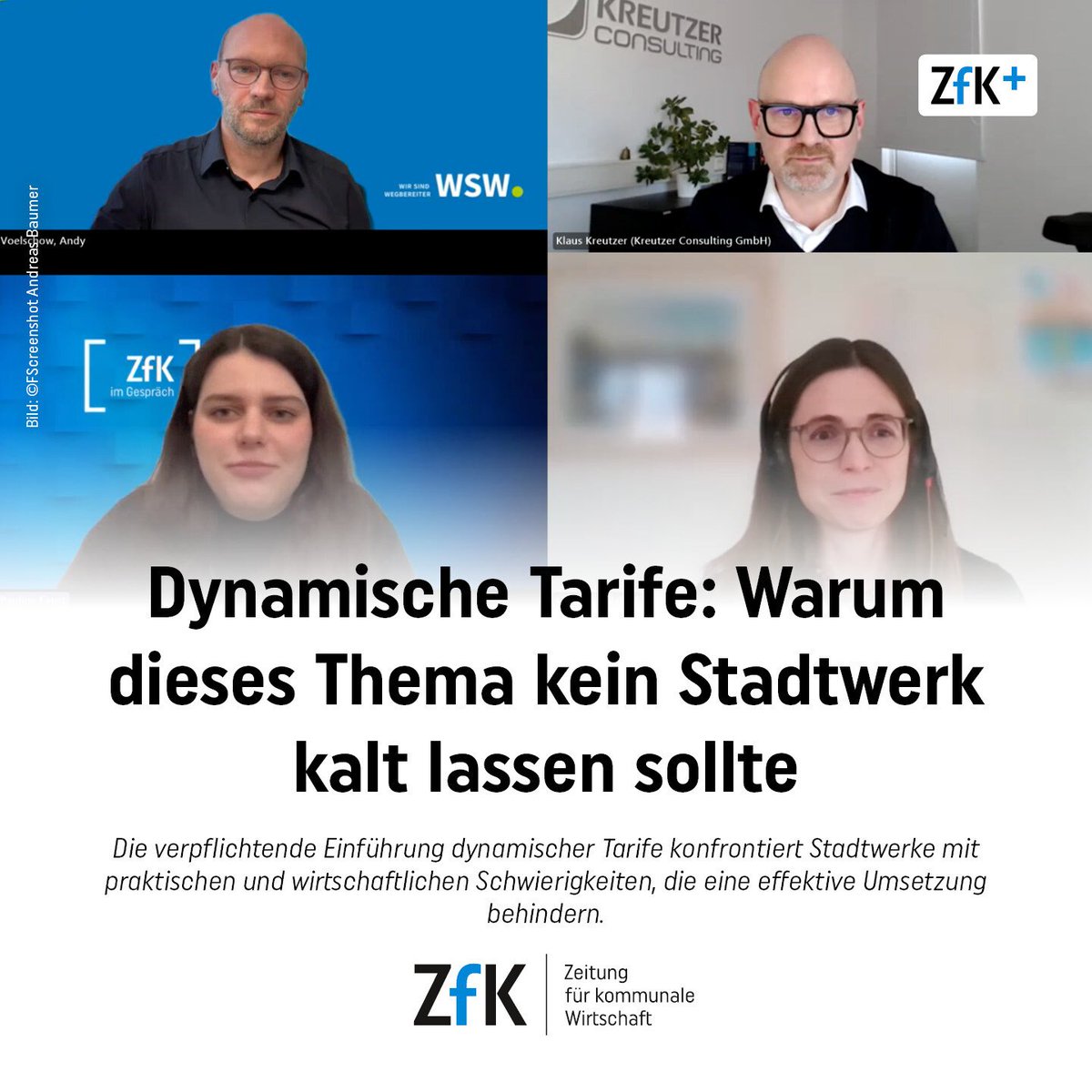 #DynamischeTarife sind jetzt Pflichtangebot. Die Tarife waren Thema bei #ZfKimGespräch mit den Kernergebnissen: Besonders die Integration im Backend ist eine Herausforderung, neue Kunden werden bei einigen Anbietern derzeit über Excel integriert.

eu1.hubs.ly/H0g-gkj0