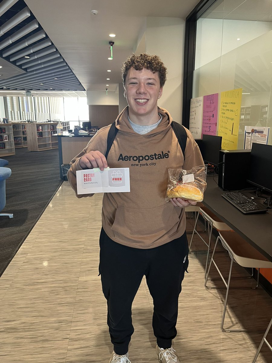 GorrinJM's tweet image. Had some fun for World Language Week at @OPS_Westview with a treasure hunt during passing period! A snake to honor the Lunar New Year and some yummy pastries from around the world! 🌎