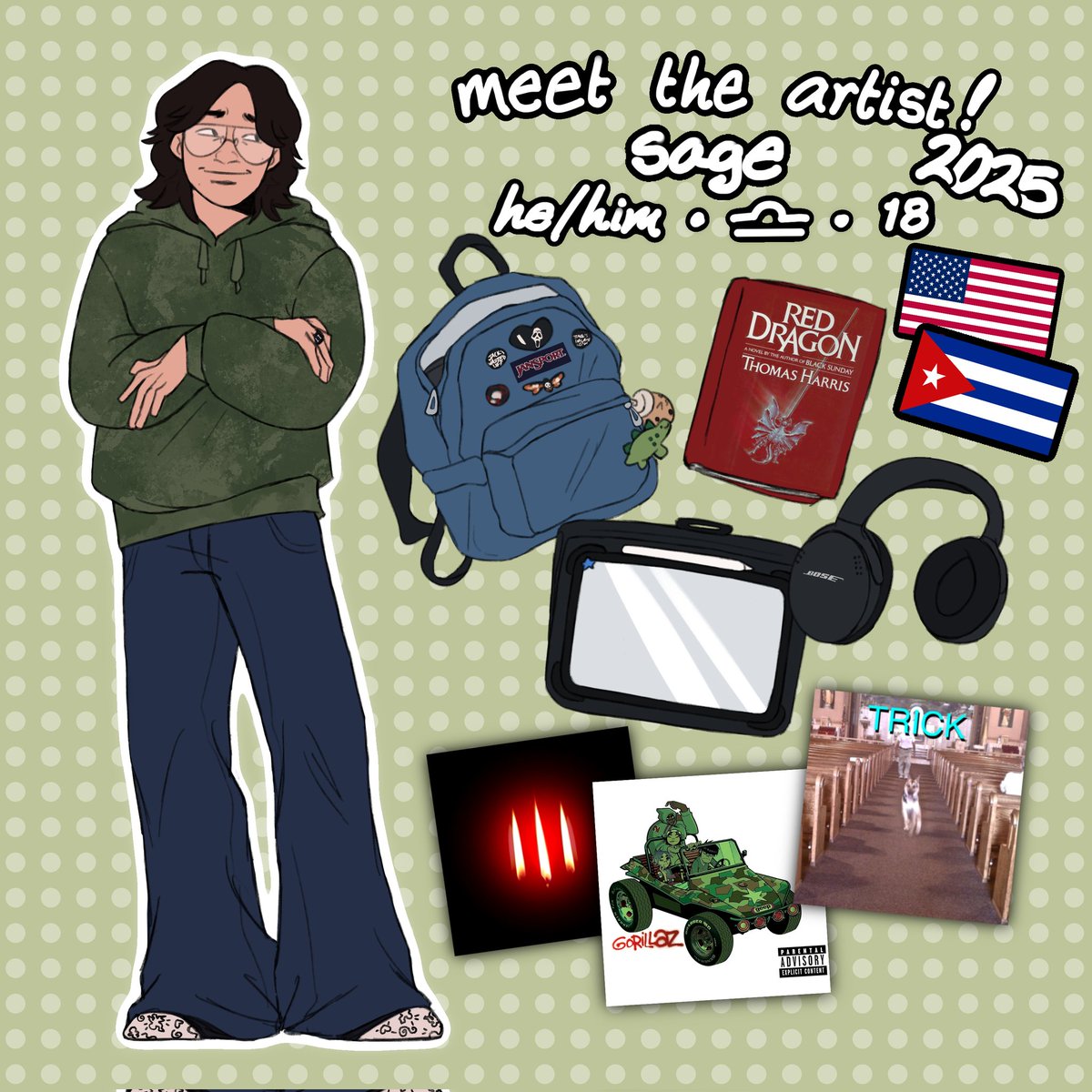 My meet the artist page for 2025! #MeetTheArtist