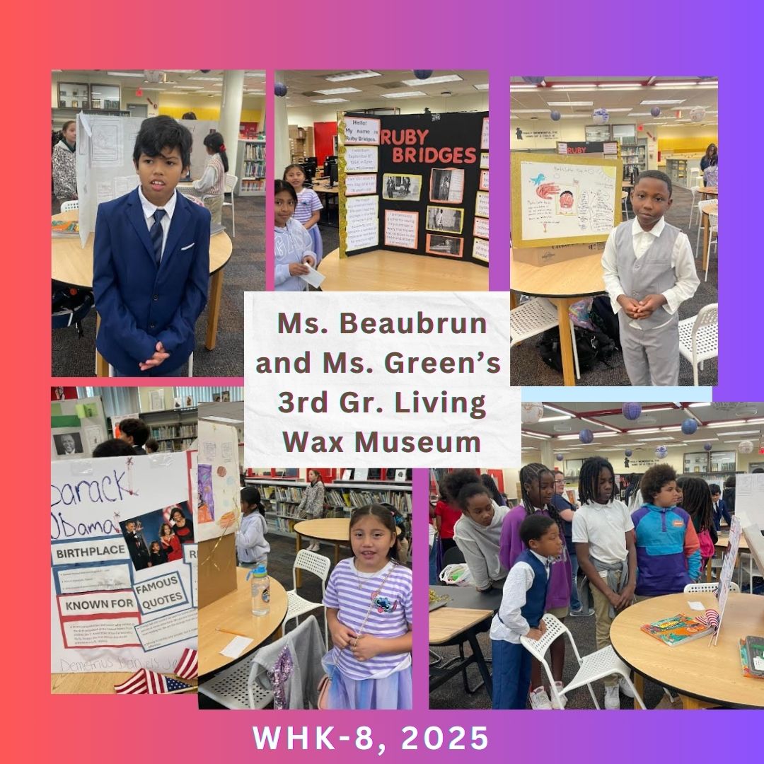 EscotoTetyana's tweet photo. 3rd gr. Ms. Beaubrun and Ms. Green's creative and inspiring approach to engaging our 3rd-grade students in research and presentations spark curiosity and fill the classroom with positive energy and enthusiasm. #ETOSTRONG #BEYONDREADING https://t.co/9t5WCKWLiE