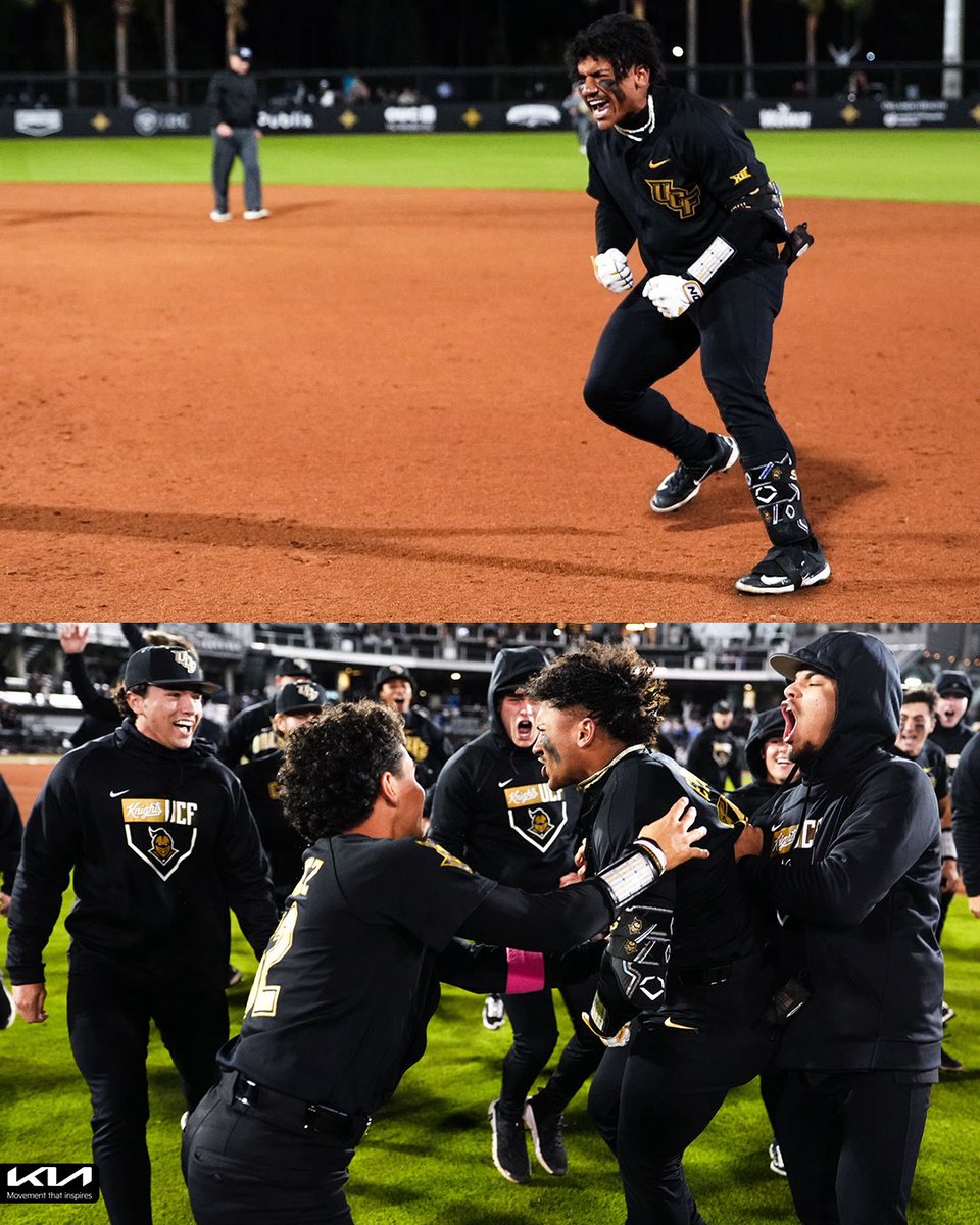 UCF Baseball (@ucf_baseball) on Twitter photo Have yourself a KNIGHT <a href="/EdianEspinal/">Edian Espinal</a>โผ๏ธ
<a href="/Kia/">Kia America</a> Electric Moment of the Gameโก๏ธ Have yourself a KNIGHT <a href="/EdianEspinal/">Edian Espinal</a>โผ๏ธ
<a href="/Kia/">Kia America</a> Electric Moment of the Gameโก๏ธ