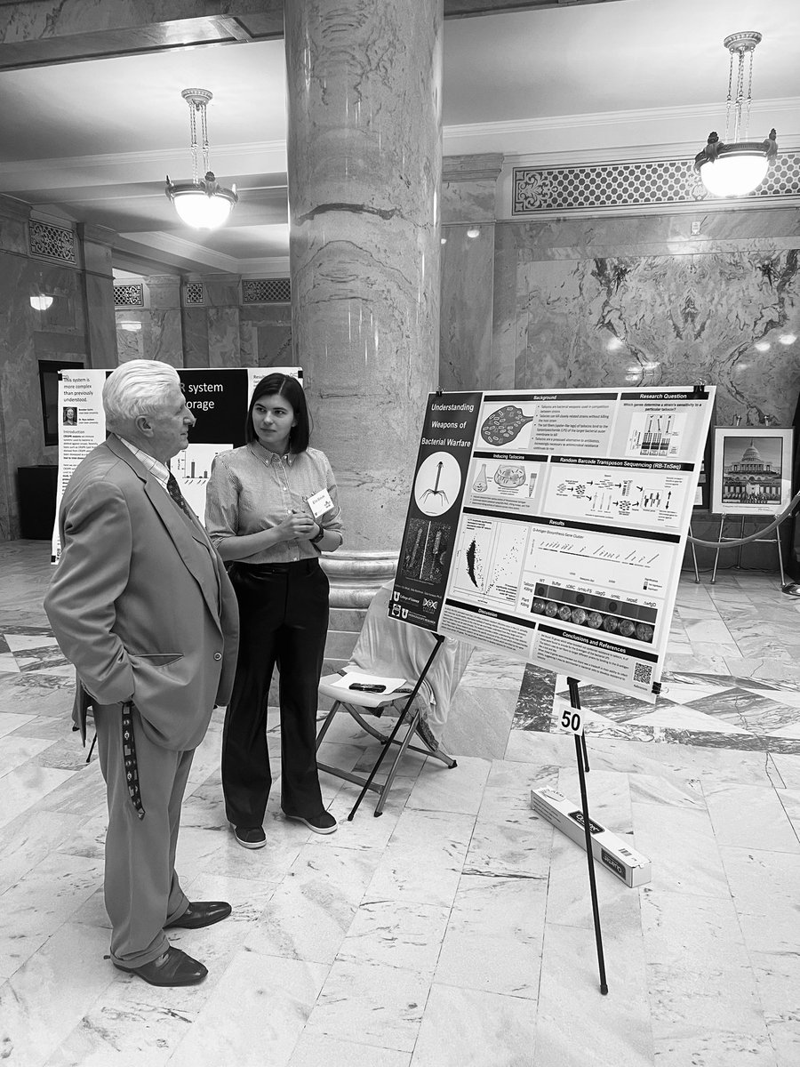 RRJ Consulting (@rrj_consulting) on Twitter photo Research on Capitol Hill Day — a chance for college students to show off their hard work. This year, we were excited to have a part of the RRJ family participate. Ella, daughter of <a href="/chrisrbleak/">Chris Bleak</a>, presented her research on tailocins and bacteria. Research on Capitol Hill Day — a chance for college students to show off their hard work. This year, we were excited to have a part of the RRJ family participate. Ella, daughter of <a href="/chrisrbleak/">Chris Bleak</a>, presented her research on tailocins and bacteria.