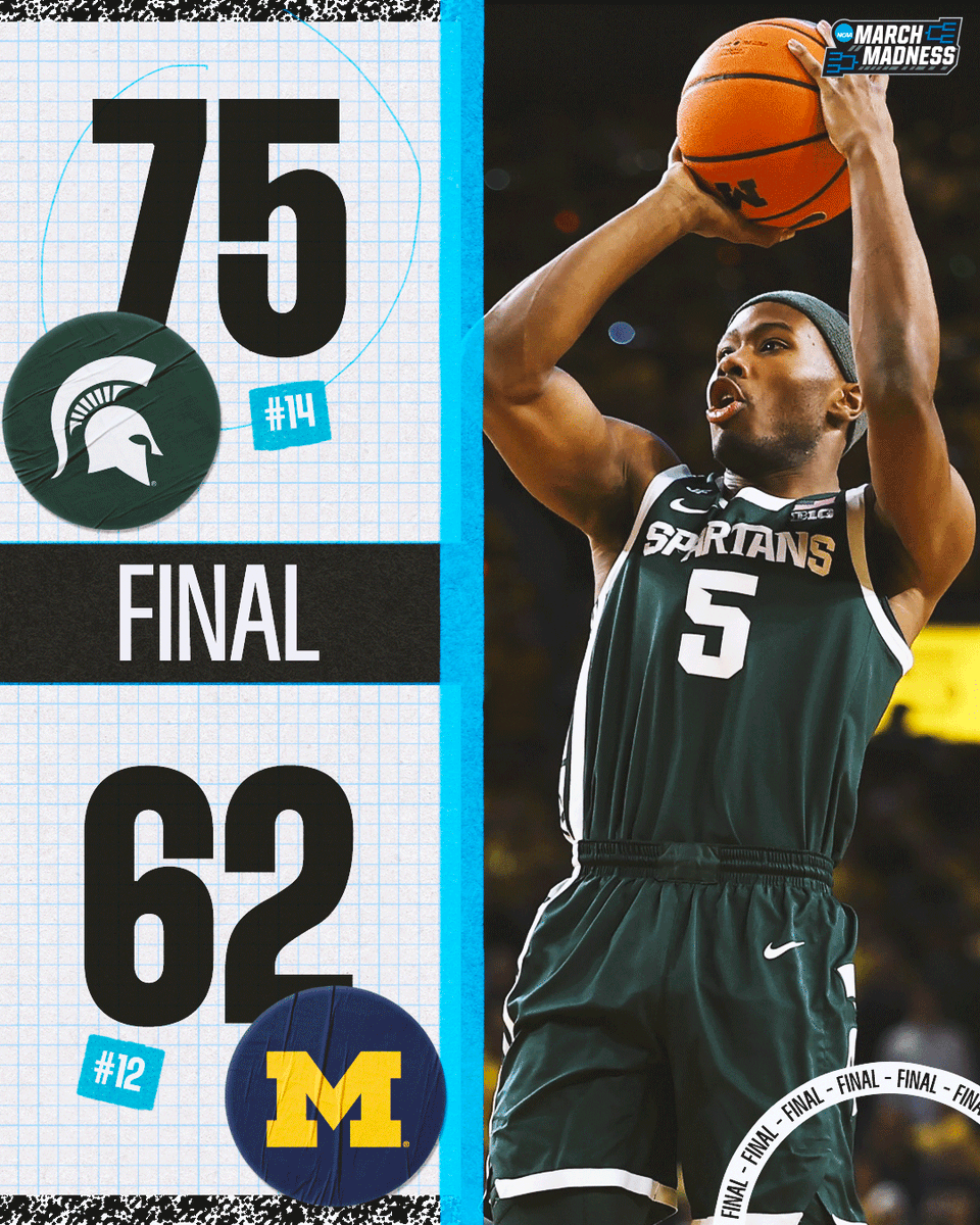 NO. 14 MICHIGAN STATE WINS AN IN-STATE BATTLE ⚔️

The Spartans defeat rivals No. 12 Michigan in Ann Arbor 💪