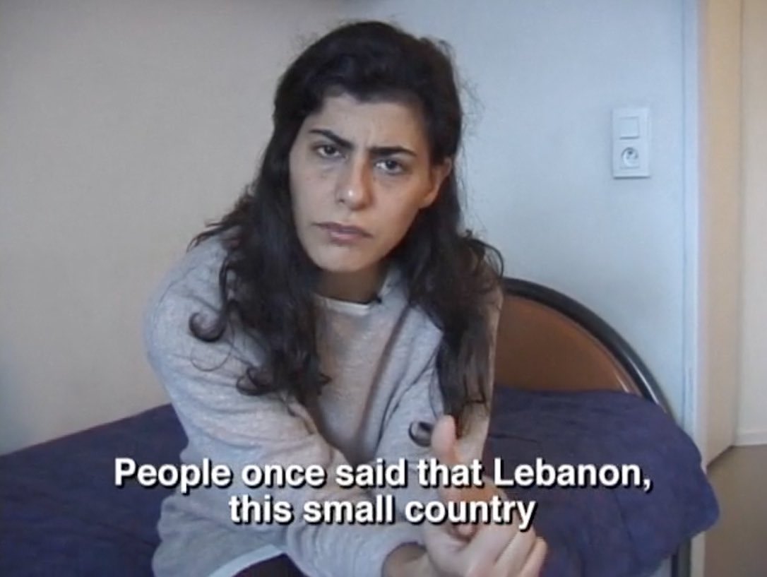 yasishraqi's tweet photo. everything and nothing (1999) 

Souha Bechara after her release from captivity in Israeli prison El-Khiam in South Lebanon. https://t.co/dfsKcmHI4D