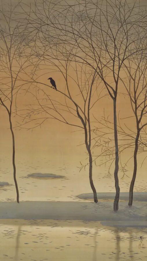 菱田春草《暮色》