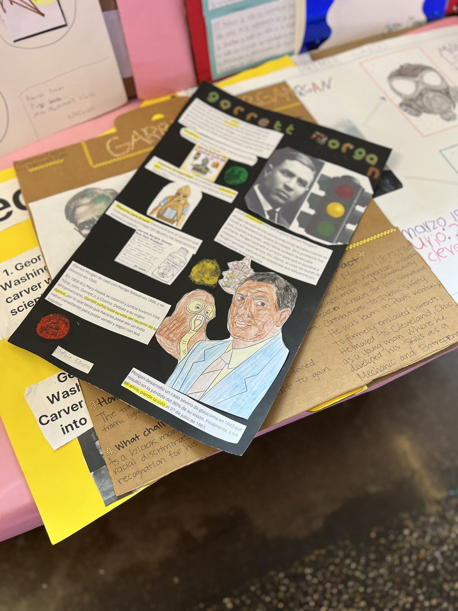 Just some of our Black History Month projects Ss have worked hard on at home researching &amp; preparing their presentations. Can’t wait for them to showcase these projects next week at the “Cookout” our BHM program. #BlackHistoryMonth #WeAreGrissom
