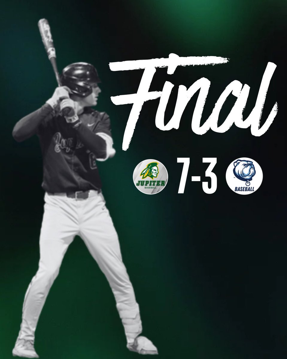 Big win on the field! ⚾️ Jupiter Baseball takes the victory 7-3! #FinalScore #JupiterBaseball #GameDay