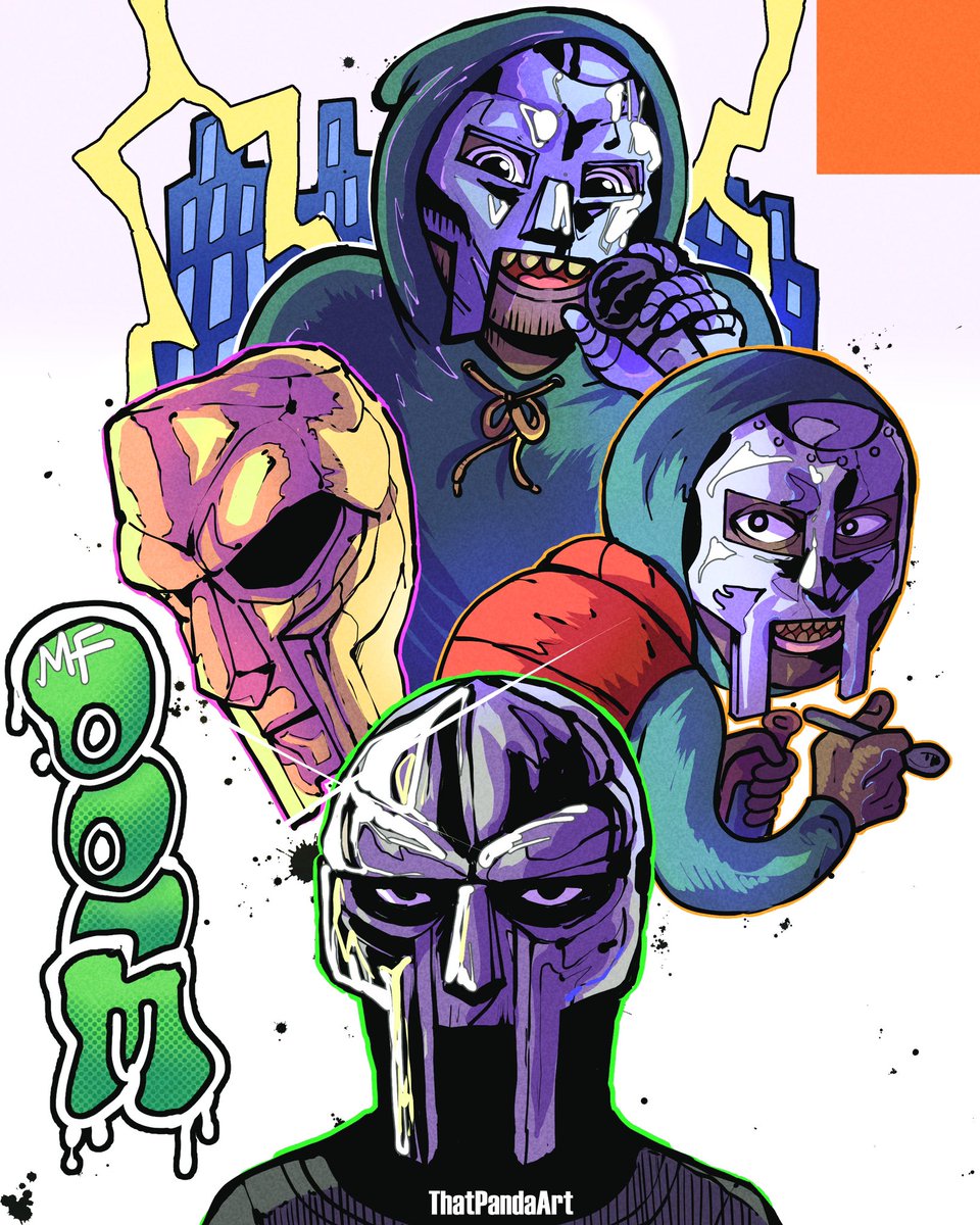 That_Panda_Art's tweet photo. MF DOOM https://t.co/y11qAuFlxJ