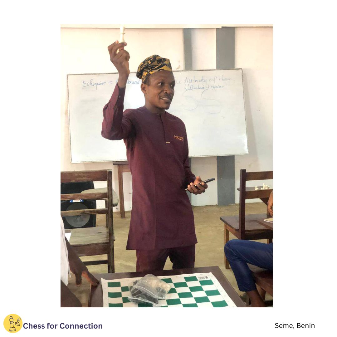 ChessForCXT's tweet image. 🇨🇦Chess for Connection in Action at Seme, Benin 🇧🇯 !
📢 We are thrilled to announce the launch of Chess for Connection in Benin, marking our first location in the country. 🎉🎉
Joining our program, please contact Director of Seme Region, @OLUSEGUNCHARLE8
@FIDESocialChess