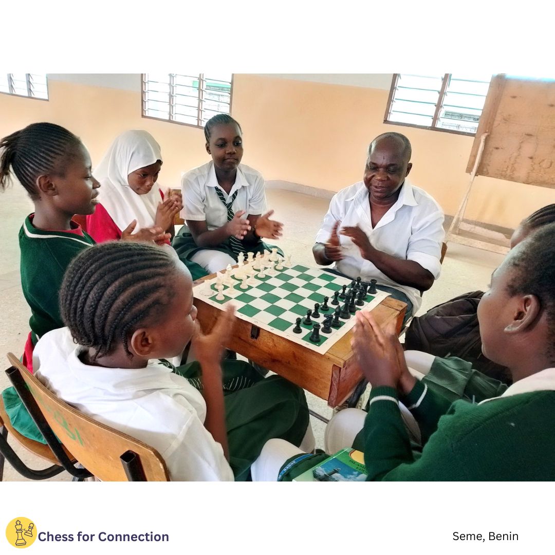 ChessForCXT's tweet image. 🇨🇦Chess for Connection in Action at Seme, Benin 🇧🇯 !
📢 We are thrilled to announce the launch of Chess for Connection in Benin, marking our first location in the country. 🎉🎉
Joining our program, please contact Director of Seme Region, @OLUSEGUNCHARLE8
@FIDESocialChess