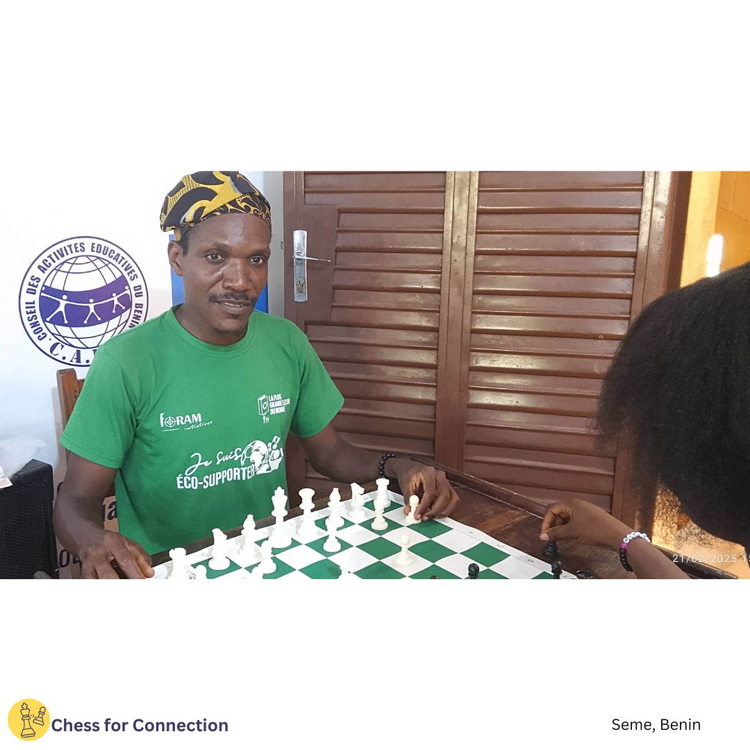 Chess for Connection (@chessforcxt) on Twitter photo ๐จ๐ฆChess for Connection in Action at Seme, Benin ๐ง๐ฏ !
๐ข We are thrilled to announce the launch of Chess for Connection in Benin, marking our first location in the country. ๐๐
Joining our program, please contact Director of Seme Region, <a href="/OLUSEGUNCHARLE8/">VIDJANNAGNI</a>
<a href="/FIDESocialChess/">FIDE_SocialChess</a> ๐จ๐ฆChess for Connection in Action at Seme, Benin ๐ง๐ฏ !
๐ข We are thrilled to announce the launch of Chess for Connection in Benin, marking our first location in the country. ๐๐
Joining our program, please contact Director of Seme Region, <a href="/OLUSEGUNCHARLE8/">VIDJANNAGNI</a>
<a href="/FIDESocialChess/">FIDE_SocialChess</a>