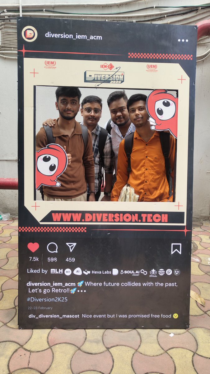 Aniket Chakraborty (@aniketooh) on Twitter photo Team 4bits checked inπ€§π€Lessgoo
#Diversion2k25
@Diversion2K25 Team 4bits checked inπ€§π€Lessgoo
#Diversion2k25
@Diversion2K25