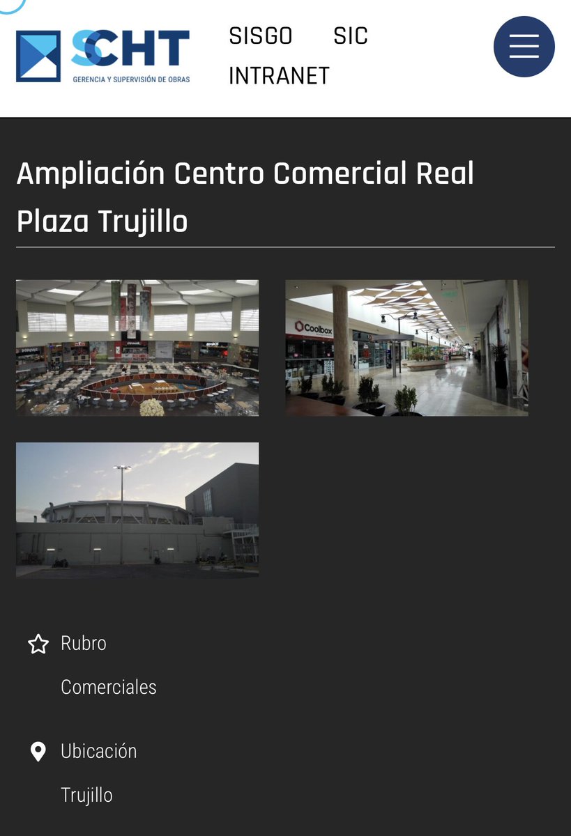 pagamegenaro's tweet photo. @paolobenza La ampliación de este mall, que incluyó el patio de comidas, fue inaugurada en el 2016. Algunas de las empresas involucradas en la obra fueron SCHT y BGS Ingenieros. Esta última ya quitó la información de su web… https://t.co/IffVW4syO8