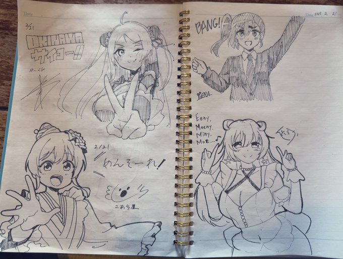 絵描きたちの爪痕残してきました✋ 