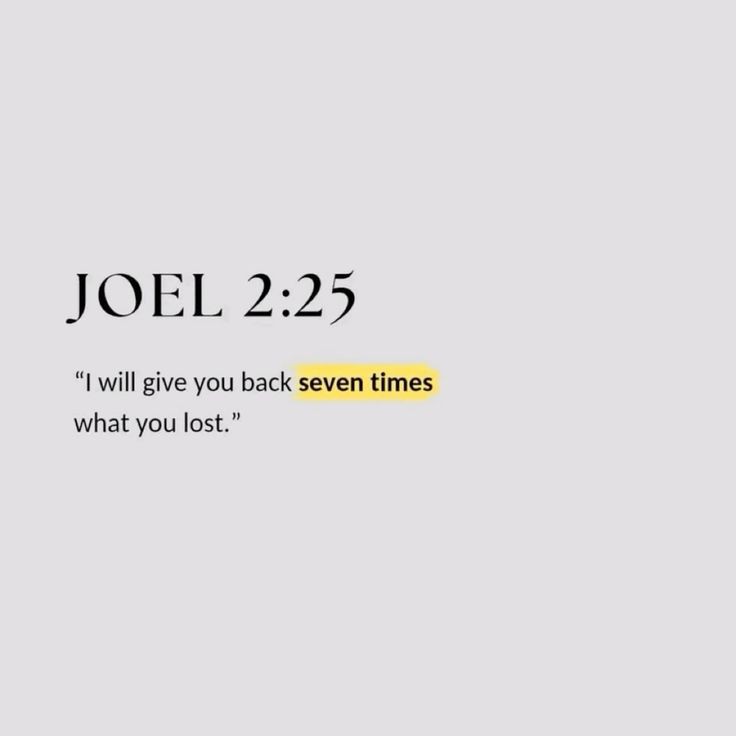Holy__Bible1's tweet image. JOEL 2:25