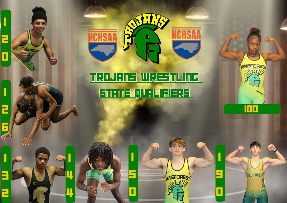 Pine Forest 28311 (@pineforest28311) on Twitter photo Good Luck to our Trojan Wrestlers who qualified for the State Individual Wrestling Championship. They will be competing Saturday, Sunday, and Monday at the Greensboro Coliseum. <a href="/EarlVaughanJr/">Earl Vaughan Jr.</a> <a href="/CCSstudentsport/">CCSstudentactivities</a> <a href="/910Preps/">910Preps</a> Good Luck to our Trojan Wrestlers who qualified for the State Individual Wrestling Championship. They will be competing Saturday, Sunday, and Monday at the Greensboro Coliseum. <a href="/EarlVaughanJr/">Earl Vaughan Jr.</a> <a href="/CCSstudentsport/">CCSstudentactivities</a> <a href="/910Preps/">910Preps</a>