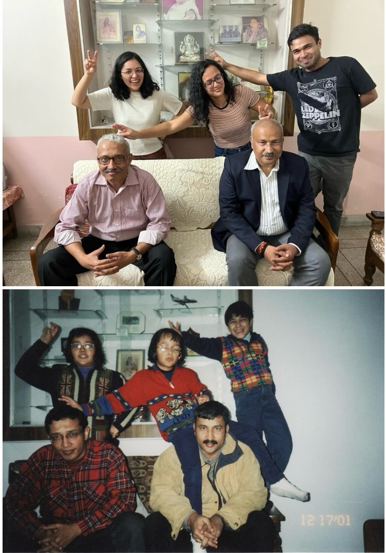 CAPTAIN_MITTAL's tweet photo. Though 25 years apart, it looks  like yesterday.. when siblings meet, time flies !! https://t.co/DLHGXnK7Jr