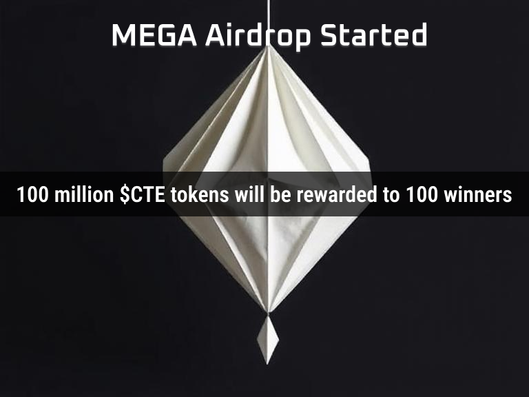 Konnectedall's tweet photo. MEGA airdrop started, with a total reward of 100 million $CTE tokens! Only 100 winners will be selected, each receiving 1,000,000 $CTE tokens. Winners will be chosen based on their top engagement and activity on Twitter. Stay active and don't miss out! 🚀 #Airdrop #Airdrops #CONNECTALL #DeFi #AI #Giveaway #CryptoAirdrop
