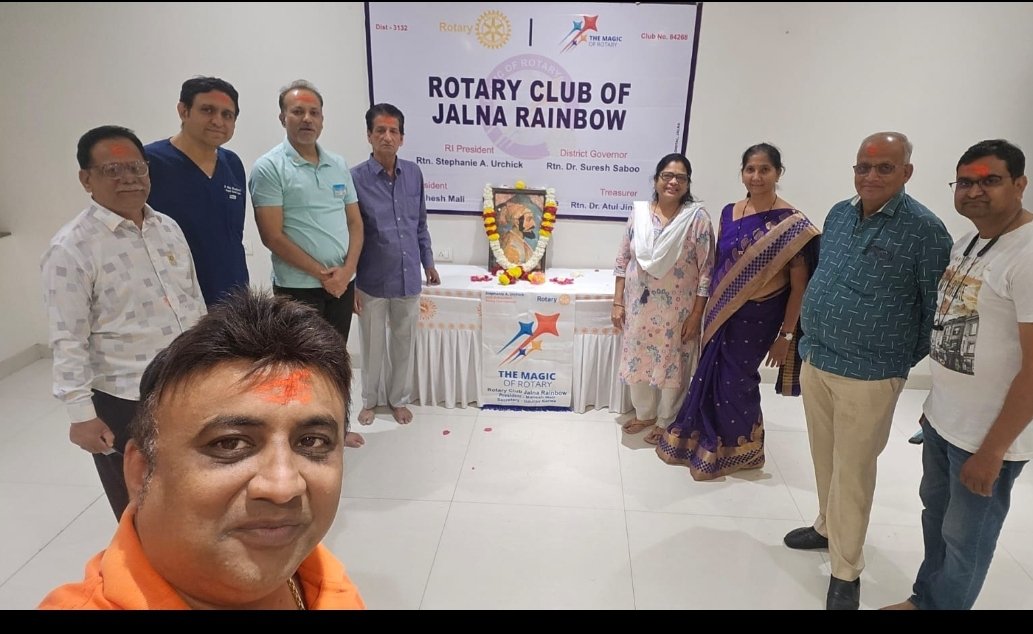 रोटरी, रेनबो जालना की ओर से 19 फरवरी को सैफरान होटल मे छत्रपति शिवाजी महाराज का जन्मोत्सव धूमधाम से मनाया गया।