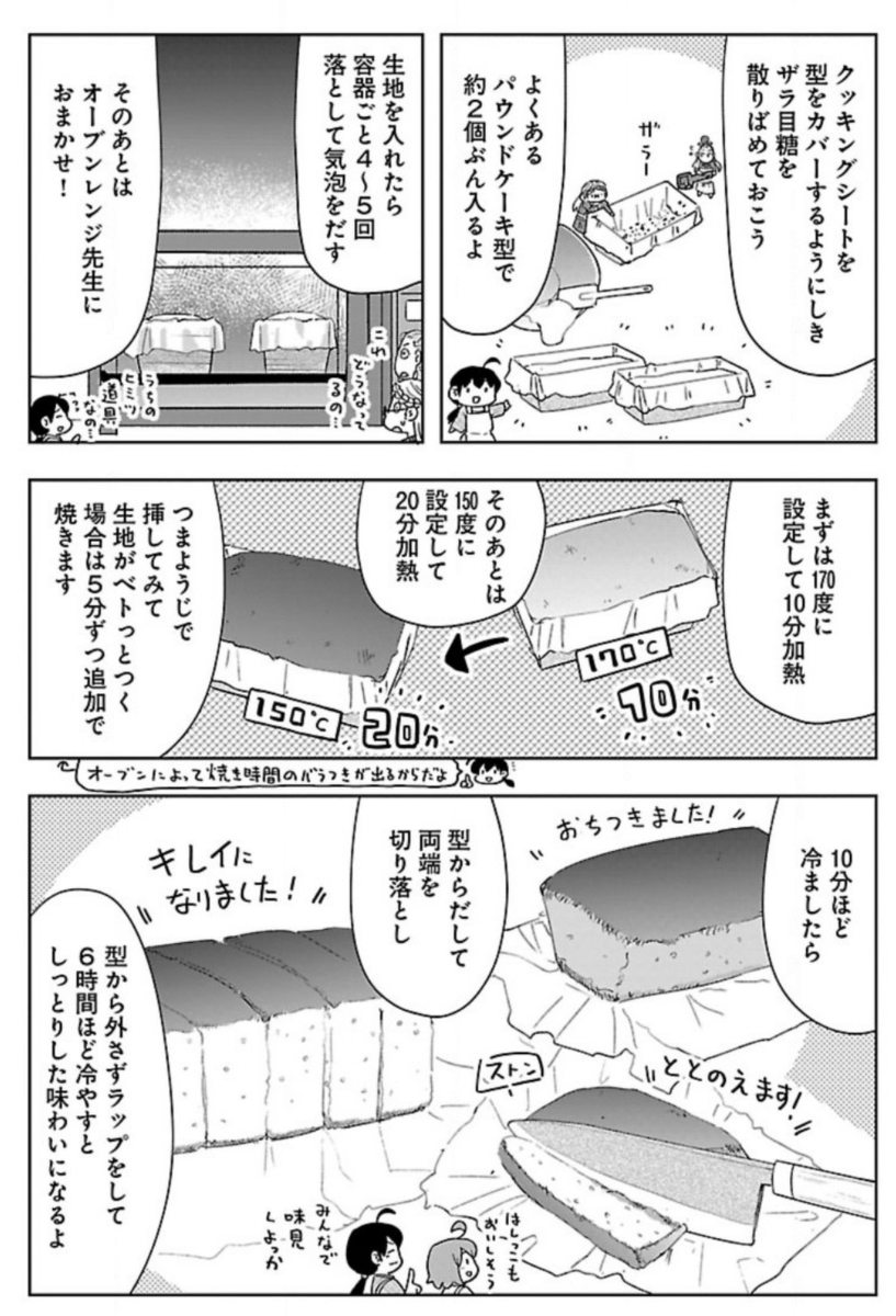 こっそり女子会でザラ目のカステラを作ろう!(2/3) 