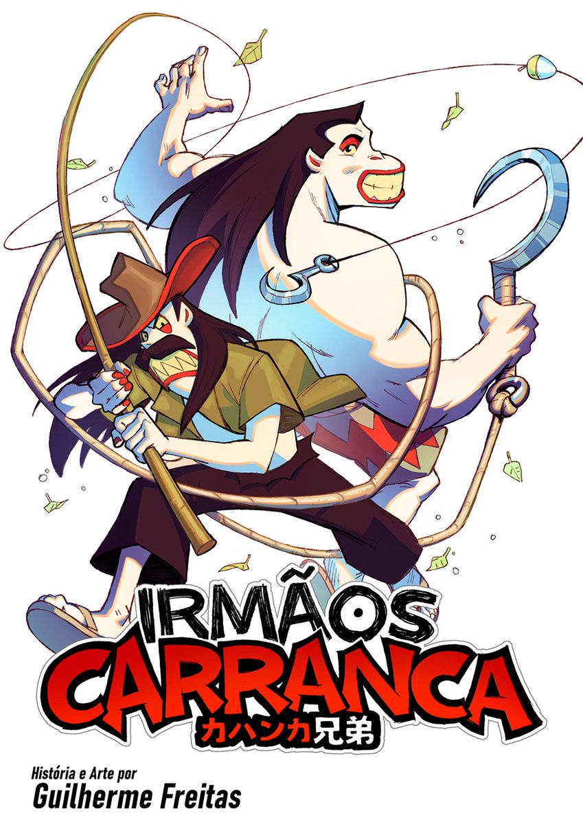 Meus filho, os Irmãos Carranca finalmente ganharam vida no meu primeiro capítulo de mangá! Leia gratuitamente essas 20 páginas que deram muito trabalho e me ensinaram muito! 🤩 link na bio!