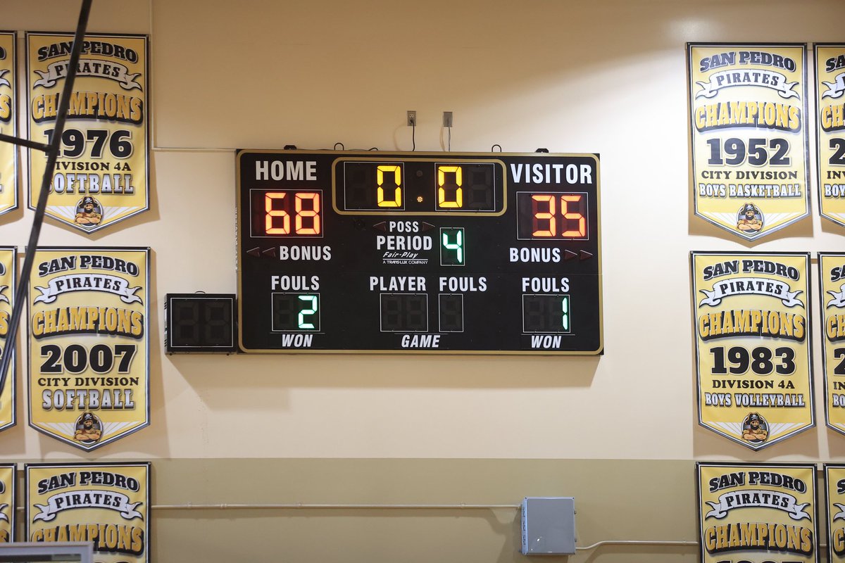 San Pedro Pirate Basketball (@sphs_piratebb) on Twitter photo Girls <a href="/CIFLACS/">CIF LA City Section</a> D-3 Quarterfinal
Lady Pirates 68, South Gate 35
Jayda Sanford 18 points
Jamie Sanchez 15 points
Naomi Eneliko 13 points
Madison Adrid 10 points
San Pedro advances to Tuesday’s semifinals at either Narbonne or Harbor Teacher Prep. <a href="/breezepreps/">Breeze Varsity</a> <a href="/latsondheimer/">eric sondheimer</a> Girls <a href="/CIFLACS/">CIF LA City Section</a> D-3 Quarterfinal
Lady Pirates 68, South Gate 35
Jayda Sanford 18 points
Jamie Sanchez 15 points
Naomi Eneliko 13 points
Madison Adrid 10 points
San Pedro advances to Tuesday’s semifinals at either Narbonne or Harbor Teacher Prep. <a href="/breezepreps/">Breeze Varsity</a> <a href="/latsondheimer/">eric sondheimer</a>