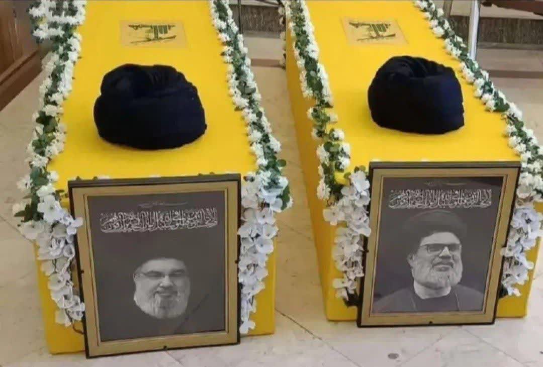 MaryamM58635802's tweet photo. آماده سازی تابوت پیکر های شهیدان سید حسن نصرالله و هاشم صفی الدین،دبیر کل های فقید حزب الله لبنان

#انا_علی_العهد https://t.co/524w9Nfr4C