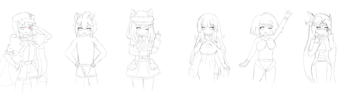 RubyMacarons's tweet image. The 250 follows celebration stream may have come to an end, but the memories we made together were priceless! Here are the sketches made in the stream. May the dragons guide us to 500 next!
@jakkc728 @FwinthAway @.Jamyz @hyper_spectrum @.thatgenieproblem @MasadSephario #milestone