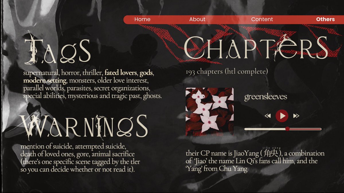 gusuizhi's tweet photo. —  mini ppt for haunted places live  🎻

— “even if you die, it isn’t eternal decay and finality. as long as you’ve existed, you will exist forever.”

#诡域直播 #hpl #danmeitwt https://t.co/iUNvhyxVVj